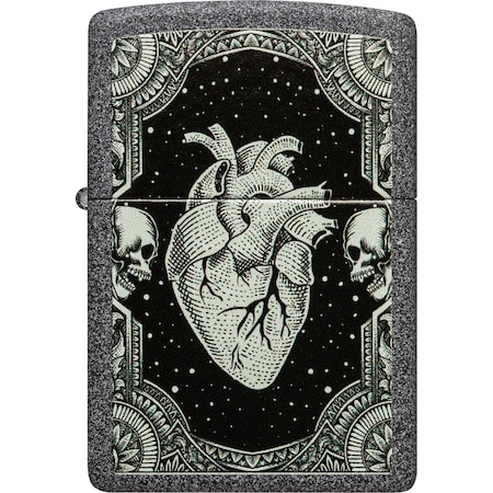 Zippo 2024 Zippo Heart Design, Iron Stone ZIP-48720
